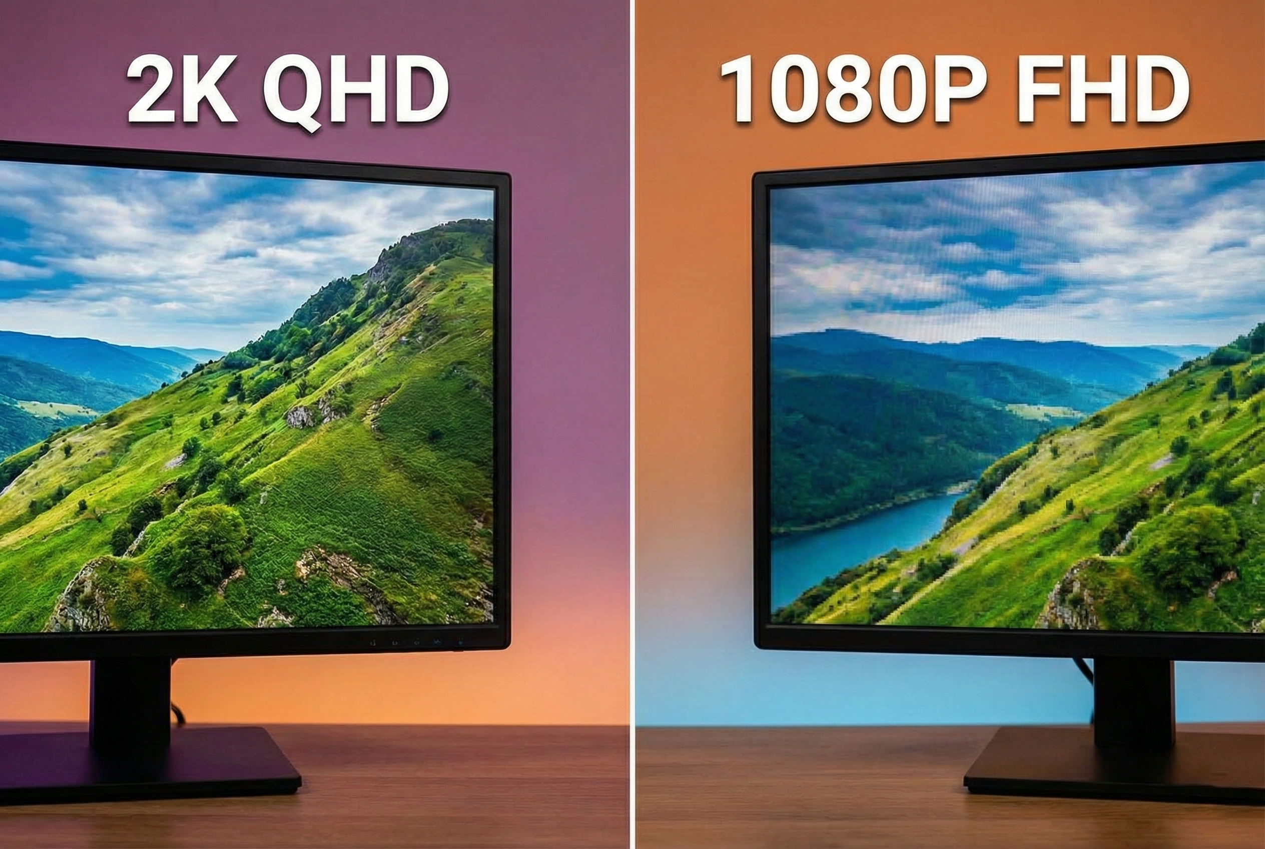 2K vs 1080P monitor