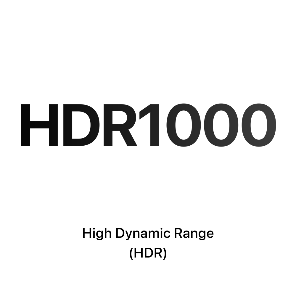 HDR1000 technology, peak brightness up to 1000 nits