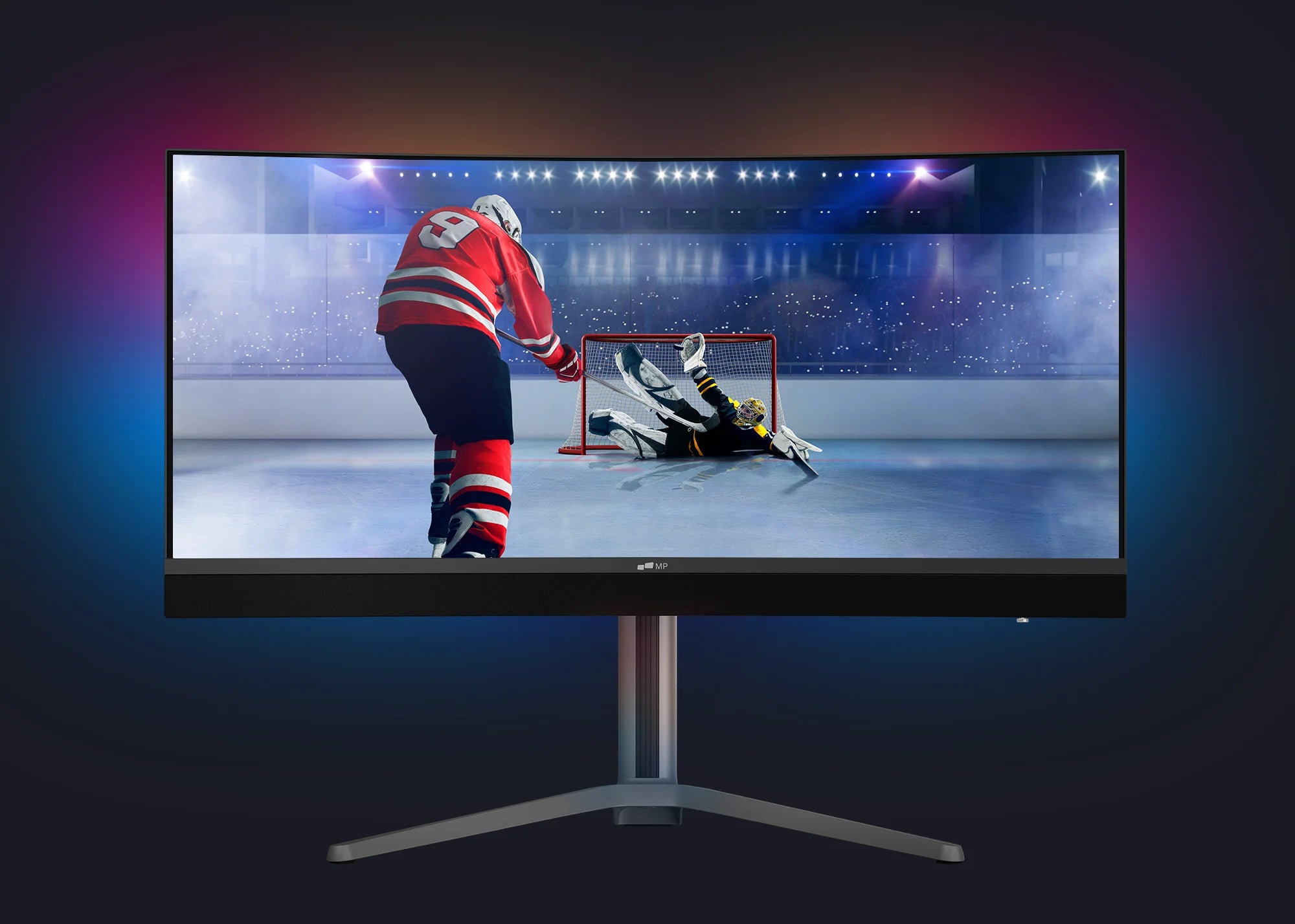 MP 34 Inch Curved Gaming Monitor Have RGB Backlight