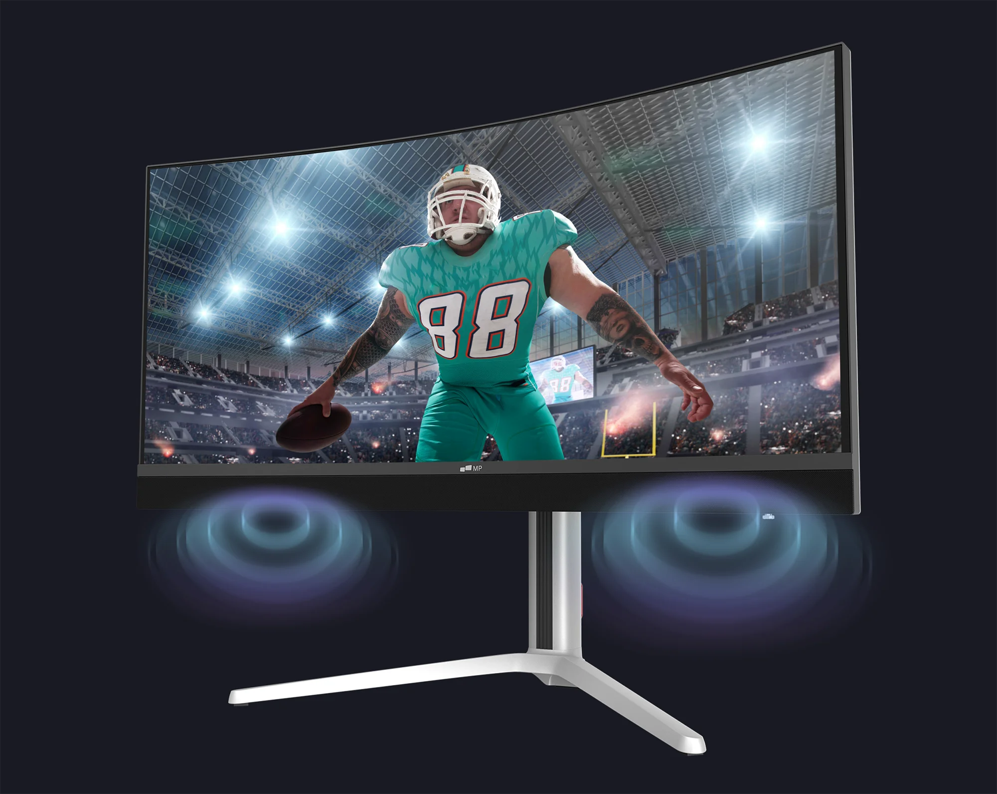 MP 34 Inch Curved Gaming Monitor Built-in 2.1-channel Speakers