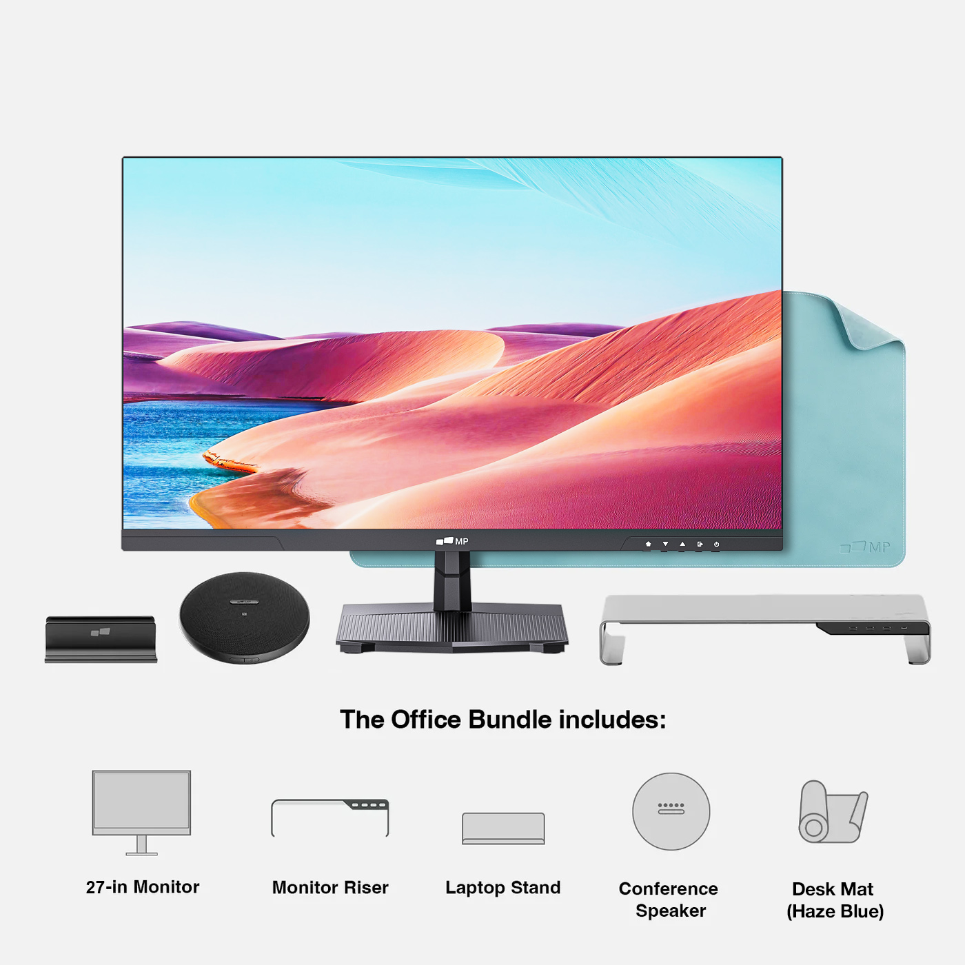 27" 4K Monitor Office Bundle