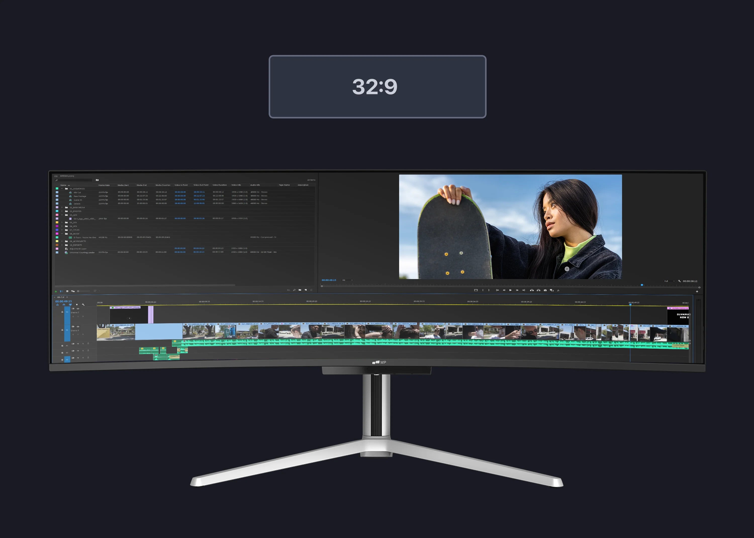 Ultra-wide 49 Inch Curved Gaming Monitor