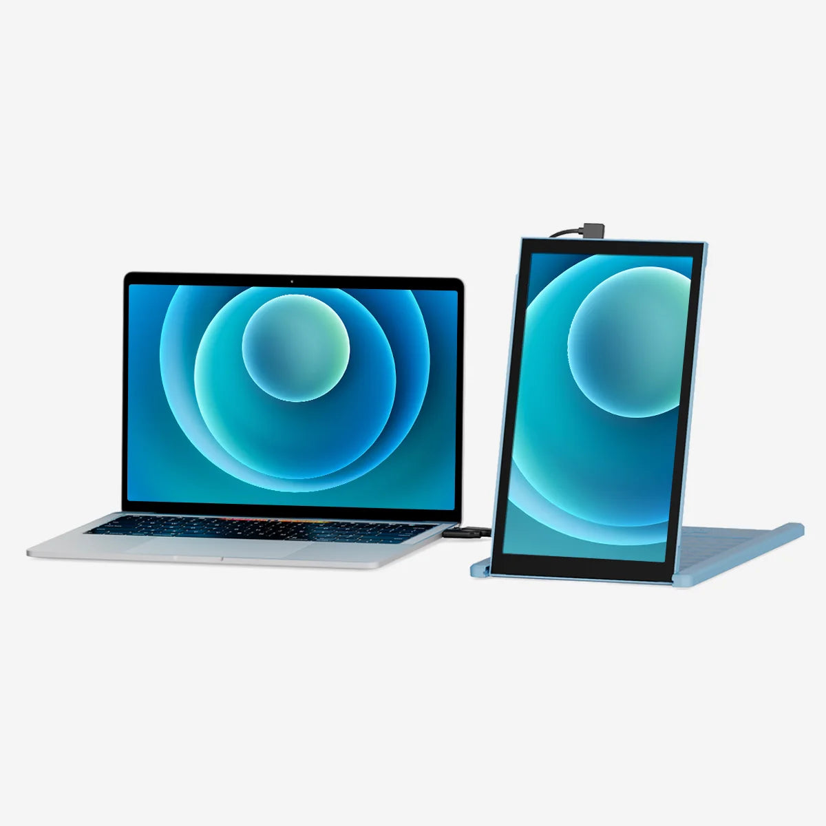 Sky Blue Mobile Pixels Duex Lite external monitor for laptop