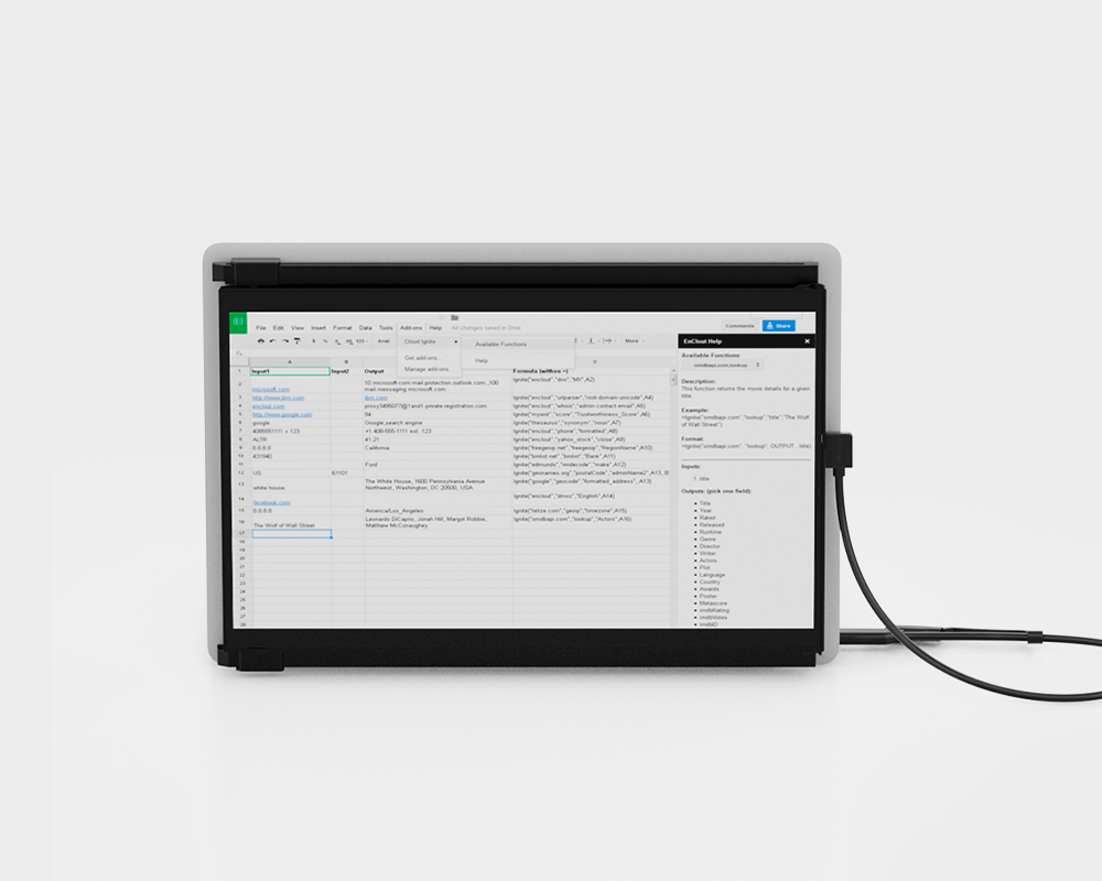 Duex Max DS portable monitor presentation mode