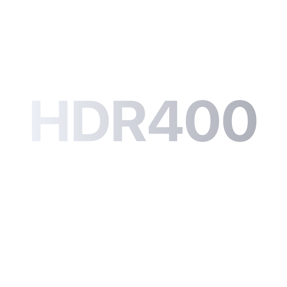 HDR400 and contrast ratio 3000:1